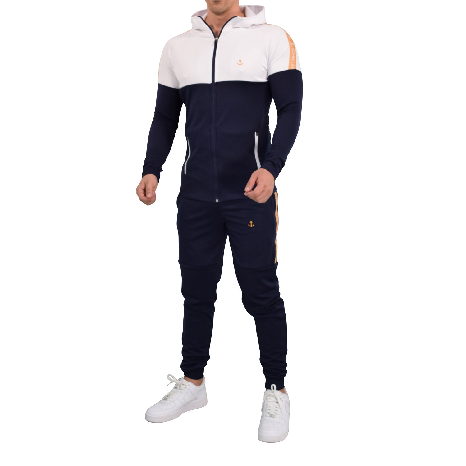 Sigma Tracksuit Navy/White Gold