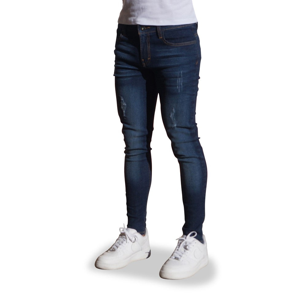 Jeans Skinny Washed Navy Blue