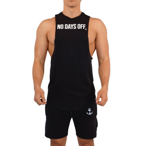 Gym Sleeveless Tee Mentality 3 Pack Negro Work Hard-No Excuses-No Days Off