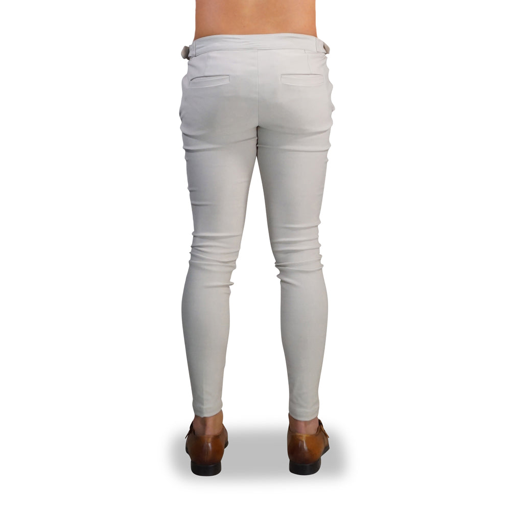 Semi Formal Trouser Beige Super Skinny Slim