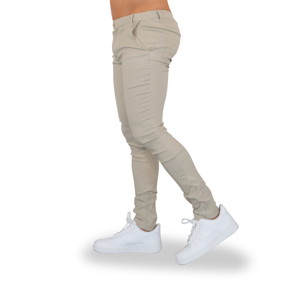 Semi Formal Trouser Slim Fit Beige